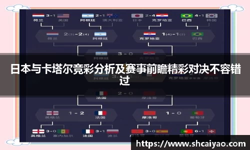日本与卡塔尔竞彩分析及赛事前瞻精彩对决不容错过